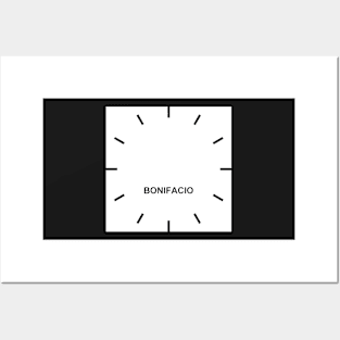 BONIFACIO Time Zone Wall clock Posters and Art